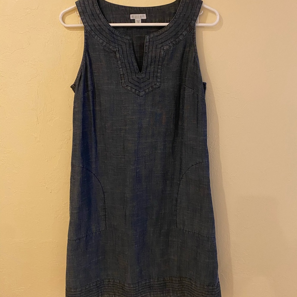 J.Jill Lightweight Denim Shift Dress XS Petite